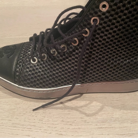 Chanel sneakers fabric lambskin size 36.5 - Picture 9 of 11